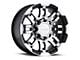 Vision Off-Road Warrior Gloss Black Machined 8-Lug Wheel; 17x8.5; 18mm Offset (94-02 RAM 2500)