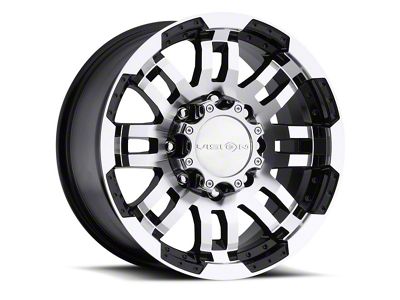 Vision Off-Road Warrior Gloss Black Machined 8-Lug Wheel; 18x8.5; 18mm Offset (94-02 RAM 2500)