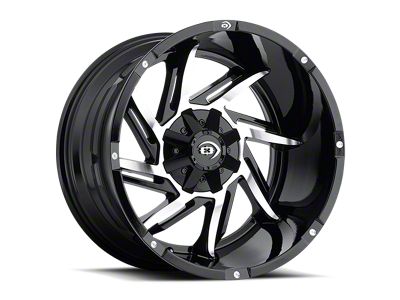 Vision Off-Road Prowler Gloss Black Machined Face 8-Lug Wheel; 18x9; -12mm Offset (99-07 F-350 Super Duty SRW)