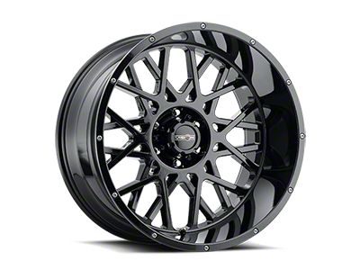 Vision Off-Road Rocker Gloss Black 8-Lug Wheel; 18x9; -12mm Offset (99-07 F-350 Super Duty SRW)