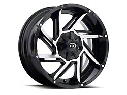 Vision Off-Road Prowler Gloss Black Machined 6-Lug Wheel; 20x9; -12mm Offset (23-24 Canyon)