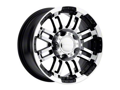 Vision Off-Road Warrior Gloss Black Machined 6-Lug Wheel; 20x9; 18mm Offset (23-25 Colorado)