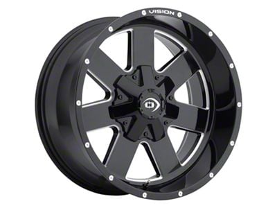 Vision Off-Road Arc Gloss Black Milled 6-Lug Wheel; 18x9; 12mm Offset (19-24 RAM 1500)