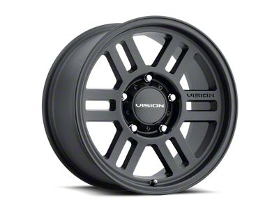 Vision Off-Road Manx 2 Overland Satin Black 6-Lug Wheel; 17x9; 18mm Offset (19-23 Ranger)