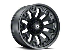 Vision Off-Road Armor Satin Black with Black Bolt Inserts 6-Lug Wheel; 20x9; 12mm Offset (19-23 Ranger)