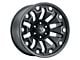 Vision Off-Road Armor Satin Black with Black Bolt Inserts 6-Lug Wheel; 18x9; -12mm Offset (19-24 Silverado 1500)