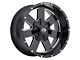 Vision Off-Road Arc Gloss Black Milled 6-Lug Wheel; 17x9; 12mm Offset (19-24 Silverado 1500)
