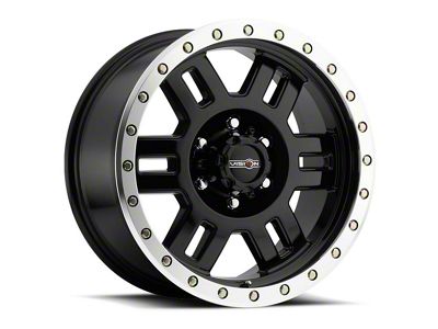 Vision Off-Road Manx Gloss Black Machined 6-Lug Wheel; 17x8.5; 0mm Offset (21-24 Tahoe)