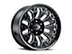 Vision Off-Road Armor Gloss Black Milled with Black Bolt Inserts 6-Lug Wheel; 18x9; 12mm Offset (21-24 Yukon)