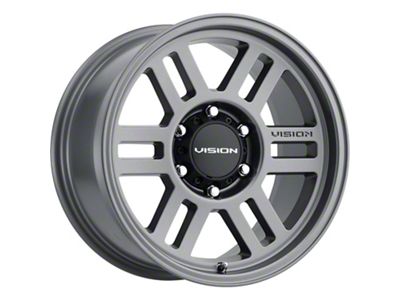 Vision Off-Road Manx 2 Overland Satin Gray 6-Lug Wheel; 17x9; -12mm Offset (19-23 Ranger)