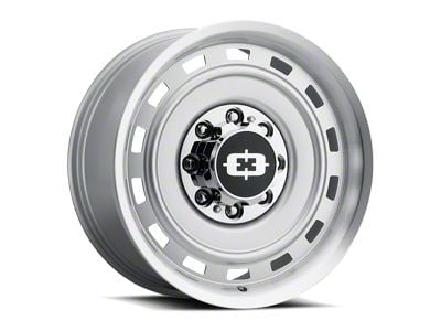 Vision Wheel Cheyenne Silver Machined Lip 8-Lug Wheel; 17x9; 4mm Offset (01-06 Sierra 2500 HD)