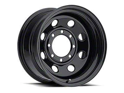 Vision Wheel Soft 8 Steel Gloss Black 8-Lug Wheel; 17x9; -12mm Offset (01-06 Sierra 3500 HD SRW)