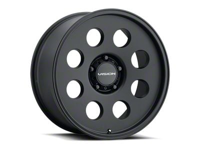 Vision Wheel Midway Satin Black 5-Lug Wheel; 18x9; -12mm Offset (02-08 RAM 1500, Excluding Mega Cab)