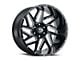 Vision Wheel Spyder Gloss Black Milled 8-Lug Wheel; 18x9; 12mm Offset (03-09 RAM 3500 SRW)