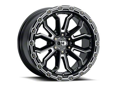 Vision Wheel Korupt Gloss Black Milled 6-Lug Wheel; 17x9; 12mm Offset (04-08 F-150)