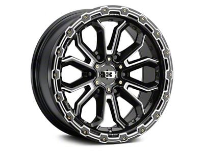 Vision Wheel Korupt Gloss Black Milled 6-Lug Wheel; 18x9; 12mm Offset (04-08 F-150)