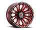 Vision Wheel Korupt Gloss Red with Gloss Black Lip 6-Lug Wheel; 17x9; 12mm Offset (04-08 F-150)