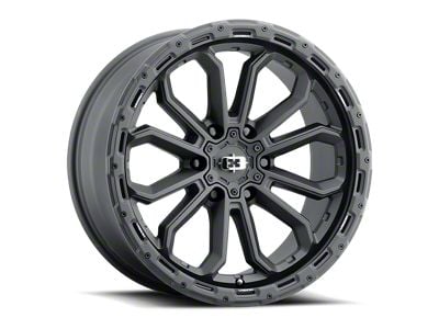 Vision Wheel Korupt Satin Black 6-Lug Wheel; 17x9; 12mm Offset (04-08 F-150)