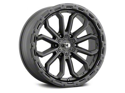 Vision Wheel Korupt Satin Black 6-Lug Wheel; 18x9; 12mm Offset (04-08 F-150)