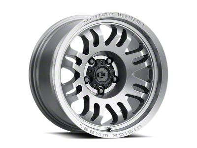 Vision Wheel Inferno Satin Grey 6-Lug Wheel; 18x9; 12mm Offset (07-13 Sierra 1500)