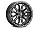 Vision Wheel Korupt Gloss Black Milled 6-Lug Wheel; 18x9; 12mm Offset (07-13 Sierra 1500)