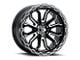 Vision Wheel Korupt Gloss Black Milled 6-Lug Wheel; 20x9; 0mm Offset (07-13 Sierra 1500)