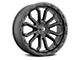 Vision Wheel Korupt Satin Black 6-Lug Wheel; 17x9; -12mm Offset (07-13 Sierra 1500)