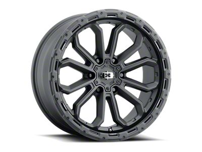 Vision Wheel Korupt Satin Black 6-Lug Wheel; 20x9; 0mm Offset (07-13 Sierra 1500)