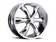 Vision Wheel Legend 5 Chrome 6-Lug Wheel; 20x9; 20mm Offset (07-13 Sierra 1500)