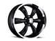 Vision Wheel Legend 5 Gloss Black Machined 6-Lug Wheel; 20x9; 20mm Offset (07-13 Sierra 1500)