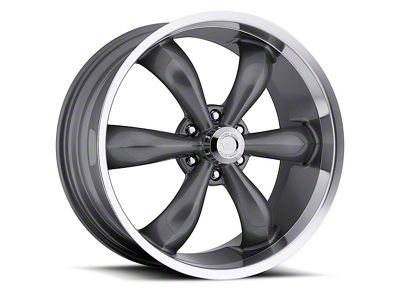 Vision Wheel Legend 5 Gunmetal Machined 6-Lug Wheel; 20x9; 20mm Offset (07-13 Sierra 1500)