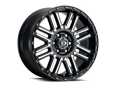 Vision Wheel Nexus Gloss Black Machined 6-Lug Wheel; 18x8.5; 0mm Offset (07-13 Sierra 1500)