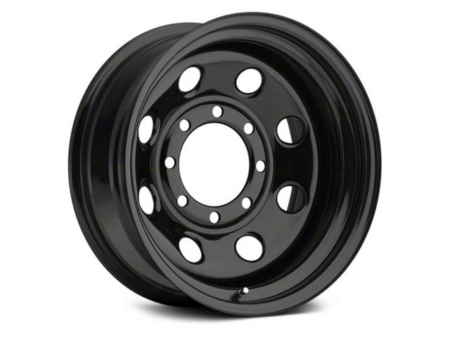 Vision Wheel Soft 8 Steel Gloss Black 6-Lug Wheel; 17x8; -12mm Offset (07-13 Sierra 1500)