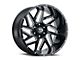 Vision Wheel Spyder Gloss Black Milled 6-Lug Wheel; 17x9; 12mm Offset (07-13 Sierra 1500)