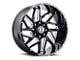 Vision Wheel Spyder Gloss Black Milled 8-Lug Wheel; 20x12; -51mm Offset (11-14 Sierra 2500 HD)