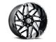 Vision Wheel Spyder Gloss Black Milled 8-Lug Wheel; 20x12; -51mm Offset (11-14 Sierra 3500 HD SRW)