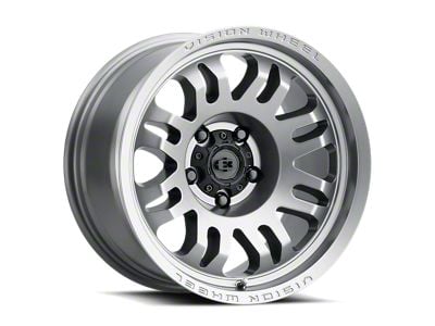 Vision Wheel Inferno Satin Grey 6-Lug Wheel; 18x9; 12mm Offset (07-13 Silverado 1500)