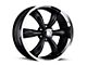 Vision Wheel Legend 5 Gloss Black Machined 6-Lug Wheel; 20x9; 20mm Offset (07-13 Silverado 1500)