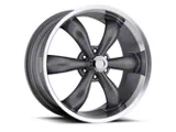 Vision Wheel Legend 5 Gunmetal Machined 6-Lug Wheel; 20x9; 20mm Offset (07-13 Silverado 1500)