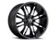 Vision Wheel Manic Gloss Black Machined Face 6-Lug Wheel; 18x9; 12mm Offset (07-13 Silverado 1500)