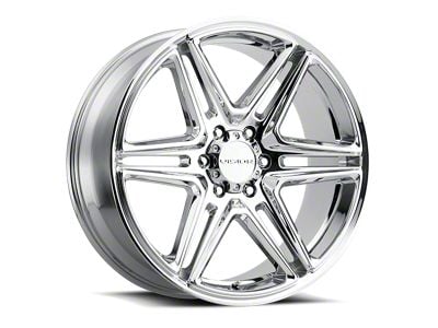 Vision Wheel Wedge Chrome 6-Lug Wheel; 22x9.5; 30mm Offset (07-13 Silverado 1500)