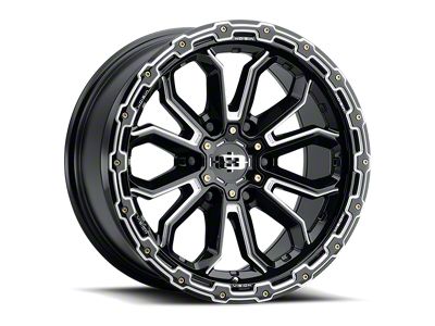 Vision Wheel Korupt Gloss Black Milled 8-Lug Wheel; 20x9; 12mm Offset (11-14 Silverado 2500 HD)