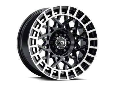 Vision Wheel Savage Gloss Black with Machined Lip 6-Lug Wheel; 18x8.5; 12mm Offset (07-14 Tahoe)