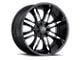 Vision Wheel Manic Gloss Black Machined Face 6-Lug Wheel; 18x9; 12mm Offset (07-14 Yukon)