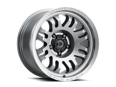 Vision Wheel Inferno Satin Grey 6-Lug Wheel; 20x9; 12mm Offset (14-18 Sierra 1500)