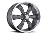 Vision Wheel Legend 5 Gunmetal Machined 6-Lug Wheel; 20x9; 20mm Offset (14-18 Sierra 1500)