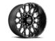 Vision Wheel Rocker Satin Black 8-Lug Wheel; 20x12; -51mm Offset (15-19 Silverado 3500 HD SRW)