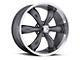 Vision Wheel Legend 5 Gunmetal Machined 6-Lug Wheel; 20x9; 20mm Offset (15-20 Tahoe)