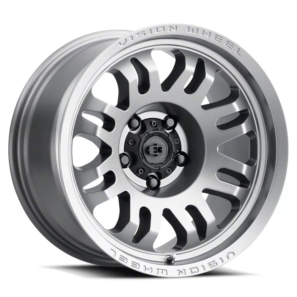 Vision Wheel F-250 Super Duty Inferno Satin Grey 8-Lug Wheel; 18x9 ...