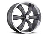 Vision Wheel Legend 5 Gunmetal Machined 6-Lug Wheel; 20x9; 20mm Offset (99-06 Sierra 1500)